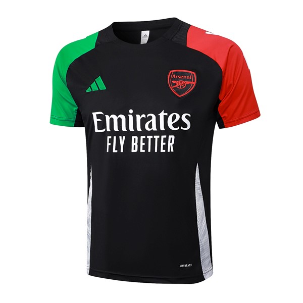 Camiseta Entrenamiento Arsenal 2024 2025 Negro Rojo 2